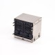 RJ45 2x2 Port 8p8c Shielded Jack Through Hole PCB Mount with LED RJ45 2x2 Port 8p8c Shielded Jack Through Hole PCB Mount with LED