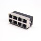 RJ45 2x4 90 Degree Modular Ethernet Network Connector with LED Through Hole RJ45 2x4 90 Degree Modular Ethernet Network Connector with LED Through Hole