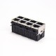 RJ45 2x4 90 Degree Modular Ethernet Network Connector with LED Through Hole RJ45 2x4 90 Degree Modular Ethernet Network Connector with LED Through Hole