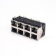 RJ45 2x4 90 Degree Modular Ethernet Network Connector with LED Through Hole RJ45 2x4 90 Degree Modular Ethernet Network Connector with LED Through Hole