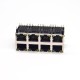 RJ45 2x4 90 Degree Modular Ethernet Network Connector with LED Through Hole RJ45 2x4 90 Degree Modular Ethernet Network Connector with LED Through Hole