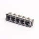 RJ45 5 Port 8P8C Jack 1x5 Right Angled Through Hole Without LED RJ45 5 Port 8P8C Jack 1x5 Right Angled Through Hole Without LED