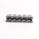 RJ45 5 Port 8P8C Jack 1x5 Right Angled Through Hole Without LED RJ45 5 Port 8P8C Jack 1x5 Right Angled Through Hole Without LED