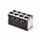RJ45 8 Pin Connector Female R/A 8 Port Gold Plated with Shield and LED for PCB RJ45 8 Pin Connector Female R/A 8 Port Gold Plated with Shield and LED for PCB