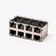RJ45 8 Pin Connector Female R/A 8 Port Gold Plated with Shield and LED for PCB 20pcs RJ45 8 Pin Connector Female R/A 8 Port Gold Plated with Shield and LED for PCB 20pcs