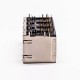 RJ45 8 Pin Connector Female R/A 8 Port Gold Plated with Shield and LED for PCB 20pcs RJ45 8 Pin Connector Female R/A 8 Port Gold Plated with Shield and LED for PCB 20pcs