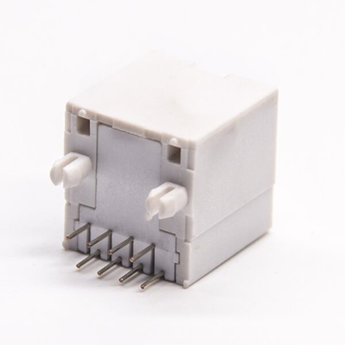 RJ45 8 Pin Connector Unshielded Jack 180 Degree Through Hole for PCB Mount RJ45 8 Pin Connector Unshielded Jack 180 Degree Through Hole for PCB Mount