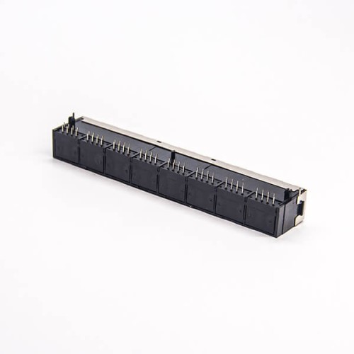 RJ45 8 Port Jack 8P8C Right Angled Network Connector DIP Type PCB Mount RJ45 8 Port Jack 8P8C Right Angled Network Connector DIP Type PCB Mount