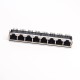 RJ45 8 Port Jack 8P8C Right Angled Network Connector DIP Type PCB Mount RJ45 8 Port Jack 8P8C Right Angled Network Connector DIP Type PCB Mount