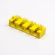 RJ45 8P8C Connectors with leds Yellew unshieled Muti-port 1×4 RJ45 8P8C Connectors with leds Yellew unshieled Muti-port 1×4