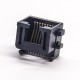 RJ45 8p8c Jack Black Offset Type Right Angled Unshielded RJ45 Jack SMT RJ45 8p8c Jack Black Offset Type Right Angled Unshielded RJ45 Jack SMT