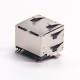 RJ45 8p8c Jack Connector SMT PCB Mount with LED Shielded RJ45 with EMI RJ45 8p8c Jack Connector SMT PCB Mount with LED Shielded RJ45 with EMI