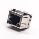 RJ45 8p8c Jack Connector SMT PCB Mount with LED Shielded RJ45 with EMI RJ45 8p8c Jack Connector SMT PCB Mount with LED Shielded RJ45 with EMI