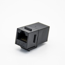 RJ45 8P8C Jack PCB Mount Straight Unshielded Single Port CAT5E Network Module Connector
