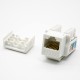 RJ45 8P8C Jack Unshielded CAT5E 90 Degree Single Port Keystone Jack RJ45 8P8C Jack Unshielded CAT5E 90 Degree Single Port Keystone Jack