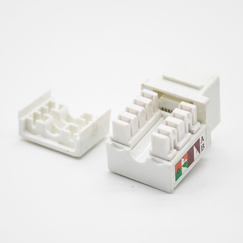 RJ45 8P8C Jack Unshielded CAT5E 90 Degree Single Port Keystone Jack RJ45 8P8C Jack Unshielded CAT5E 90 Degree Single Port Keystone Jack