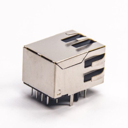 RJ45 8p8c LED 90 Degree DIP Type for PCB Mount with EMI Modular Connector 20pcs RJ45 8p8c LED 90 Degree DIP Type for PCB Mount with EMI Modular Connector 20pcs