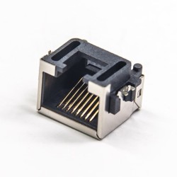 RJ45 8p8c Modular Connector Shielded Single Port Surface Mount