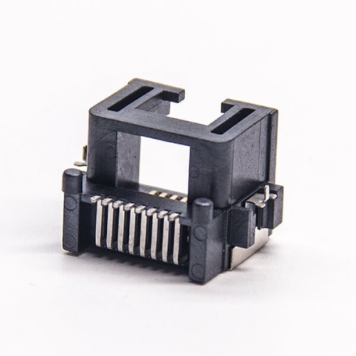 RJ45 8P8C Modular Connector Single Port SMT 90 Degree Unshielded Jack RJ45 8P8C Modular Connector Single Port SMT 90 Degree Unshielded Jack