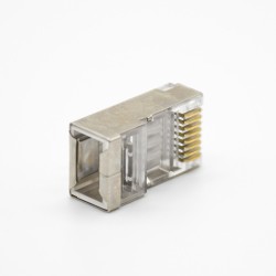 RJ45 8P8C Network Module Cat6 Plugs Straight Shielded For Cat5e Cat6 Cat6a Cat7