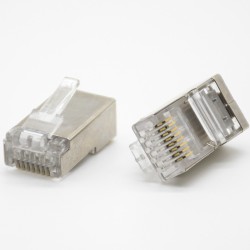 RJ45 8P8C Network Module Cat6 Plugs Straight Shielded For Cat5e Cat6 Cat6a Cat7