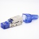 RJ45 8P8C Toolless Plug Straight Shielded For CAT6A RJ45 8P8C Toolless Plug Straight Shielded For CAT6A