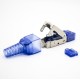 RJ45 8P8C Toolless Plug Straight Shielded For CAT6A RJ45 8P8C Toolless Plug Straight Shielded For CAT6A