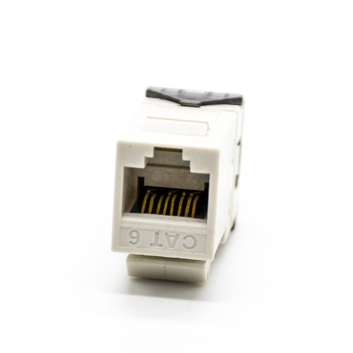 RJ45 Cat6 Keystone Jack 180 Degree Through Hole 8 Pin Single Port Unshielded RJ45 Cat6 Keystone Jack 180 Degree Through Hole 8 Pin Single Port Unshielded