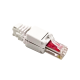 RJ45 Cat6 UTP Toolless Plug Straight Unshielded 8P8C White Plug RJ45 Cat6 UTP Toolless Plug Straight Unshielded 8P8C White Plug