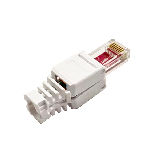 RJ45 Cat6 UTP Toolless Plug Straight Unshielded 8P8C White Plug RJ45 Cat6 UTP Toolless Plug Straight Unshielded 8P8C White Plug