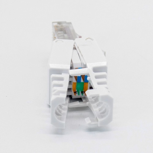 RJ45 Cat6 UTP Toolless Plug Straight Unshielded 8P8C White Plug RJ45 Cat6 UTP Toolless Plug Straight Unshielded 8P8C White Plug