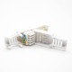 RJ45 Cat6 UTP Toolless Plug Straight Unshielded 8P8C White Plug RJ45 Cat6 UTP Toolless Plug Straight Unshielded 8P8C White Plug