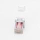 RJ45 Cat6 UTP Toolless Plug Straight Unshielded 8P8C White Plug RJ45 Cat6 UTP Toolless Plug Straight Unshielded 8P8C White Plug