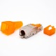RJ45 Cat7 Plug Shielded 8 Pin Toolless With Plastic Case RJ45 Cat7 Plug Shielded 8 Pin Toolless With Plastic Case