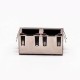 RJ45 Cconnector Jack 90 Degree 2 Port with Shield and with LED for PCB RJ45 Cconnector Jack 90 Degree 2 Port with Shield and with LED for PCB