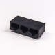 RJ45 Connector Female 1x3 Modular Unshielded Connector Through Hole PCB Mount RJ45 Connector Female 1x3 Modular Unshielded Connector Through Hole PCB Mount