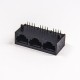 RJ45 Connector Female 1x3 Modular Unshielded Connector Through Hole PCB Mount RJ45 Connector Female 1x3 Modular Unshielded Connector Through Hole PCB Mount