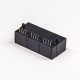 RJ45 Connector Female 1x3 Modular Unshielded Connector Through Hole PCB Mount RJ45 Connector Female 1x3 Modular Unshielded Connector Through Hole PCB Mount