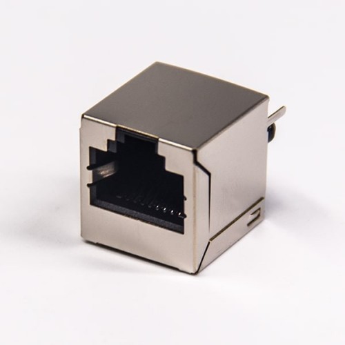 RJ45 Connector Metal Shielded Straight Single Port 8P8C Ethernet Netword Socket RJ45 Connector Metal Shielded Straight Single Port 8P8C Ethernet Netword Socket