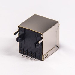 RJ45 Connector Metal Shielded Straight Single Port 8P8C Ethernet Netword Socket
