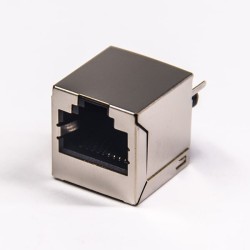 RJ45 Connector Metal Shielded Straight Single Port 8P8C Ethernet Netword Socket
