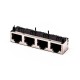 RJ45 Connector Shielded Female 8P 1*4 180 Degree Without LED for PCB RJ45 Connector Shielded Female 8P 1*4 180 Degree Without LED for PCB