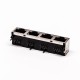 RJ45 Connector Shielded Female 8P 1*4 180 Degree Without LED for PCB RJ45 Connector Shielded Female 8P 1*4 180 Degree Without LED for PCB