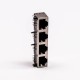 RJ45 Connector Shielded Female 8P 1*4 180 Degree Without LED for PCB RJ45 Connector Shielded Female 8P 1*4 180 Degree Without LED for PCB