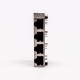 RJ45 Connector Shielded Female 8P 1*4 180 Degree Without LED for PCB RJ45 Connector Shielded Female 8P 1*4 180 Degree Without LED for PCB