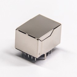 RJ45 Connector With Leds Right Angled Shieled Network port