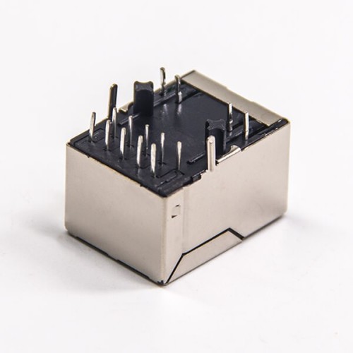 RJ45 Connector With Leds Right Angled Shieled Network port RJ45 Connector With Leds Right Angled Shieled Network port