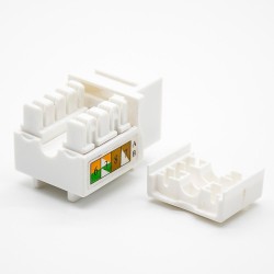 RJ45 Connectors For Cat6 Unshielded Angled Network Module Keystone Jack