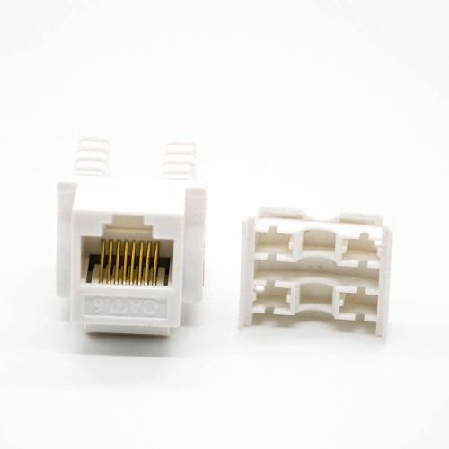 RJ45 Connectors For Cat6 Unshielded Angled Network Module Keystone Jack RJ45 Connectors For Cat6 Unshielded Angled Network Module Keystone Jack