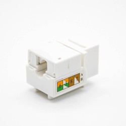 RJ45 Connectors For Cat6 Unshielded Angled Network Module Keystone Jack